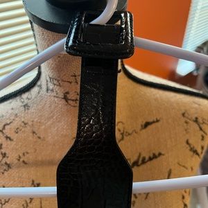 Ann Taylor Black Crocodile Belt
